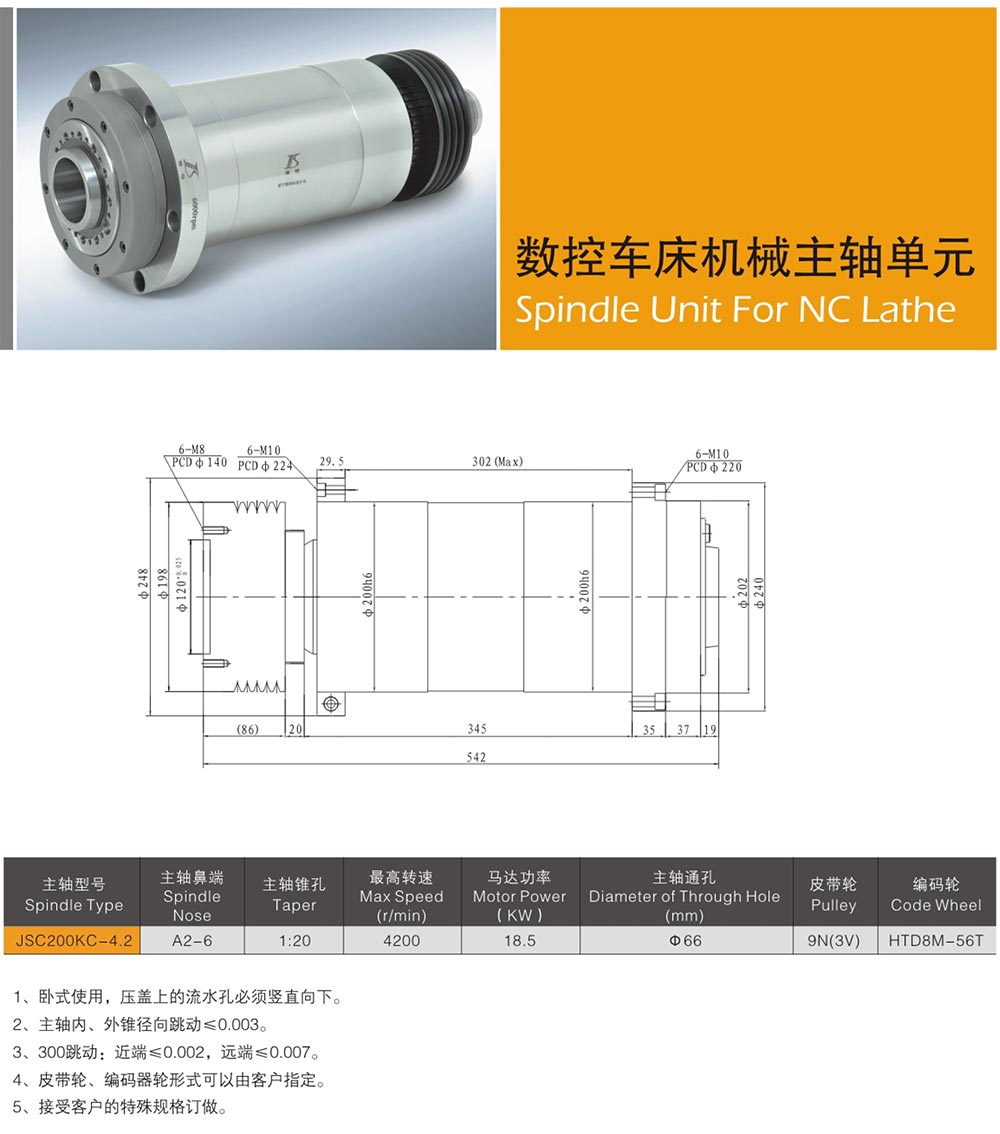 數(shù)控機(jī)床主軸種類